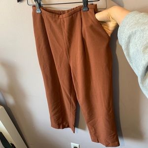 Oak + Fort Front Pleated Trousers